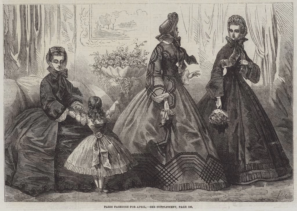 Frederic Theodore Lix - Moda di Parigi per aprile